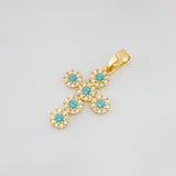 Dije Cruz Tupida 1.35g / 2.6cm Oro Amarillo 18K
