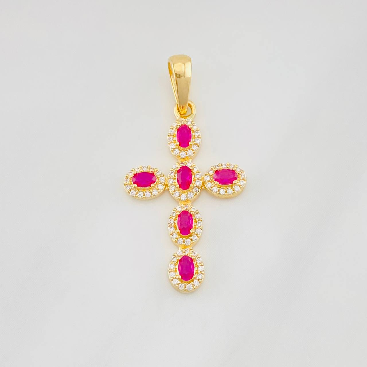 Dije Cruz Tupida 2g / 3.2cm Oro Amarillo 18K