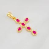 Dije Cruz Tupida 2g / 3.2cm Oro Amarillo 18K