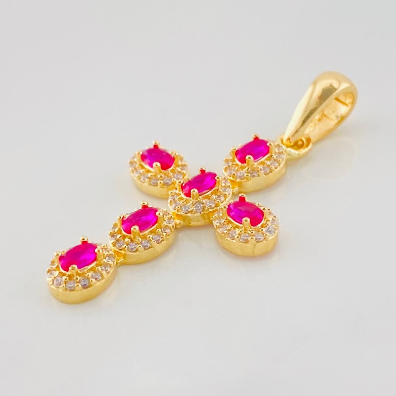 Dije Cruz Tupida 2g / 3.2cm Oro Amarillo 18K
