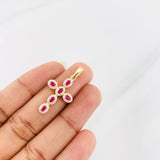 Dije Cruz Tupida 2g / 3.2cm Oro Amarillo 18K