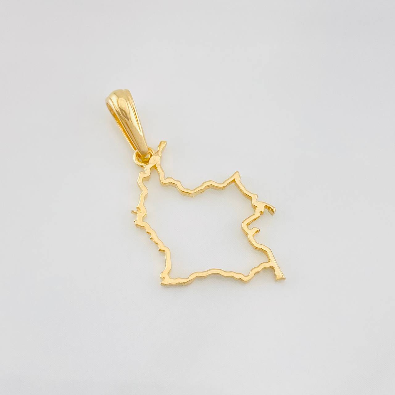 Dije Mapa Colombia 1.05g / 3cm Oro Amarillo 18K