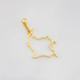 Dije Mapa Colombia 1.05g / 3cm Oro Amarillo 18K