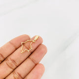 Dije Mapa Colombia 1.05g / 3cm Oro Amarillo 18K