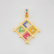Dije Cuadro Love 2g / 2.7cm Oro Amarillo 18K