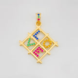 Dije Cuadro Love 2g / 2.7cm Oro Amarillo 18K