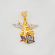 Dije San Miguel Arcángel 3.8g / 2.9cm Tres Oros 18K