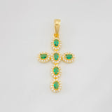 Dije Cruz Tupida 2.05g / 3.2cm Oro Amarillo 18K