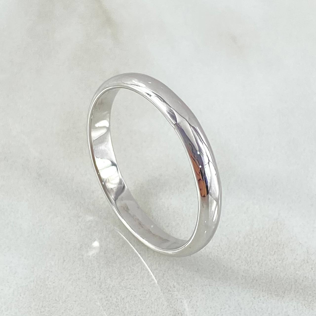 Anillo Argolla Media Caña Matrimonio 4gr / T11 / Oro 18K *