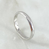 Anillo Argolla Media Caña Matrimonio 4gr / T11 / Oro 18K *