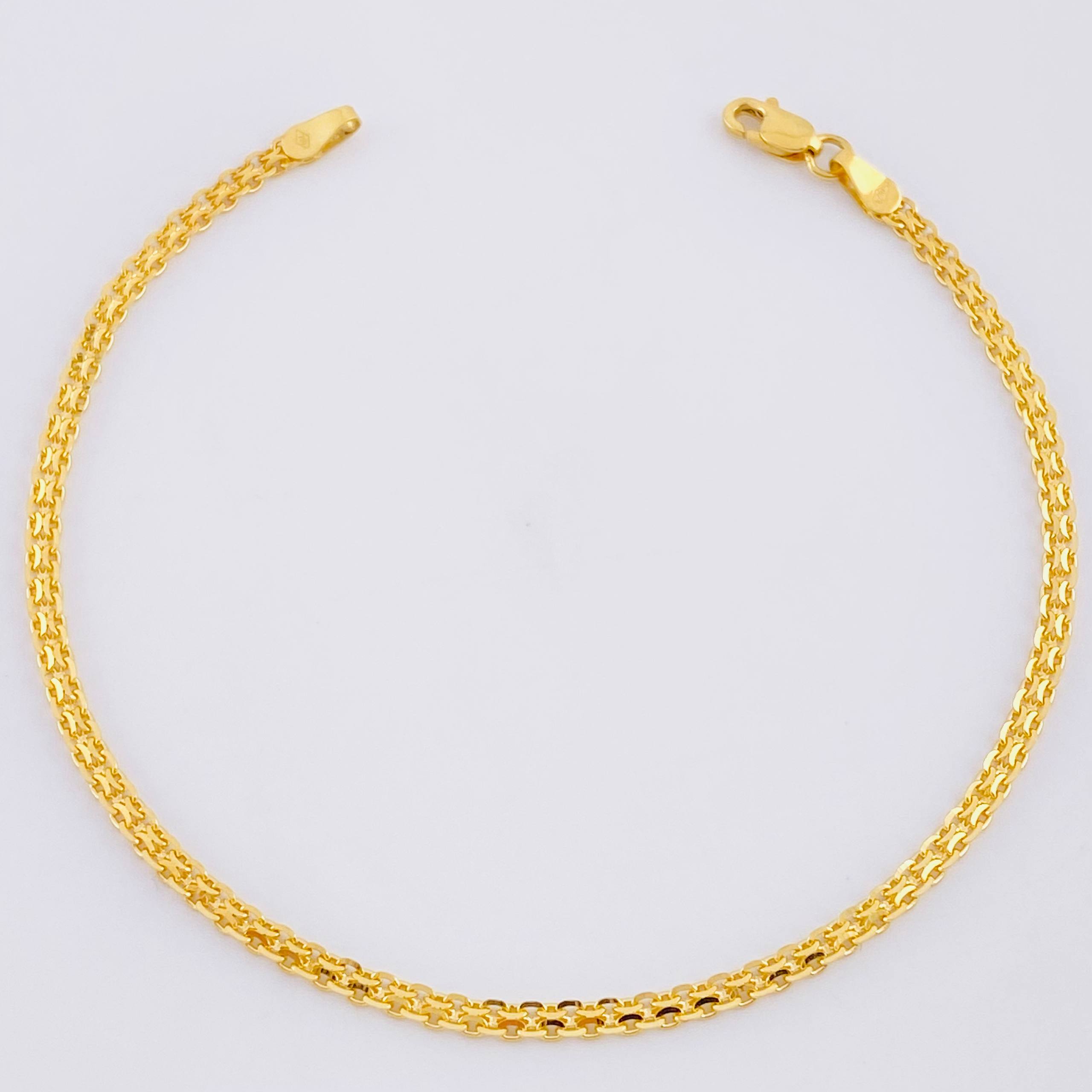 Pulso China 2.65gr / 18.5cm / 2.3mm Oro Amarillo 18K