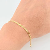 Pulso China 2.65gr / 18.5cm / 2.3mm Oro Amarillo 18K
