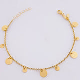 Pulso Roll-On Placas Circulares 2.8gr / 16cm-18cm / 1.5mm Oro Amarillo 18K