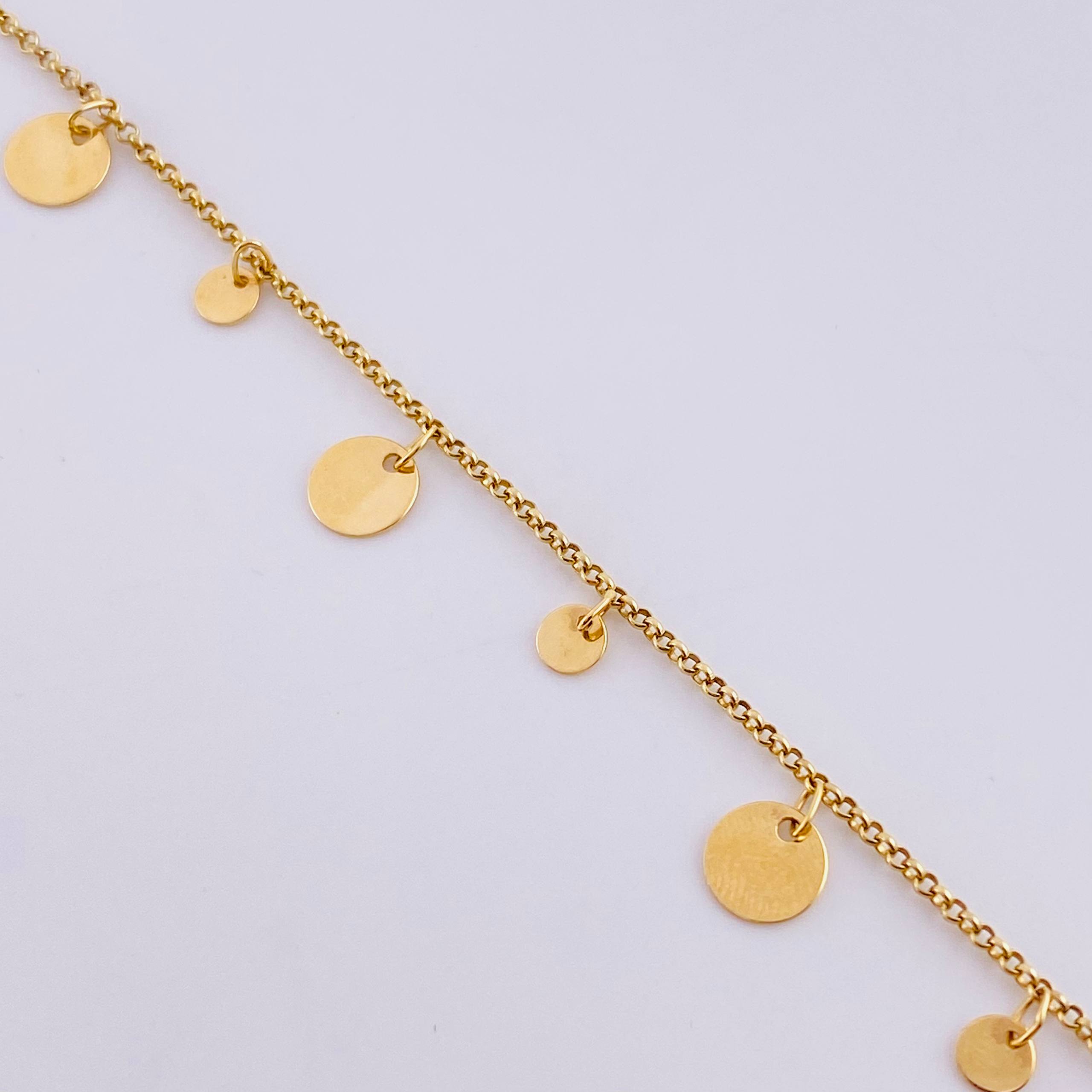 Pulso Roll-On Placas Circulares 2.8gr / 16cm-18cm / 1.5mm Oro Amarillo 18K