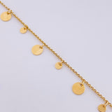 Pulso Roll-On Placas Circulares 2.8gr / 16cm-18cm / 1.5mm Oro Amarillo 18K
