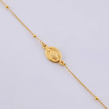 Pulso Denario Virgen Milagrosa 1.45 g / 21.4 cm / 1.5 mm Oro Amarillo 18K