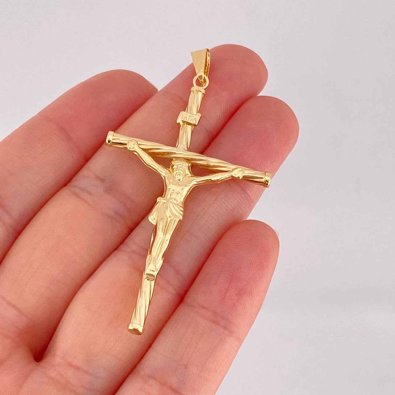 Dije Cruz Cristo 2.1g / 6cm Oro Amarillo 18K