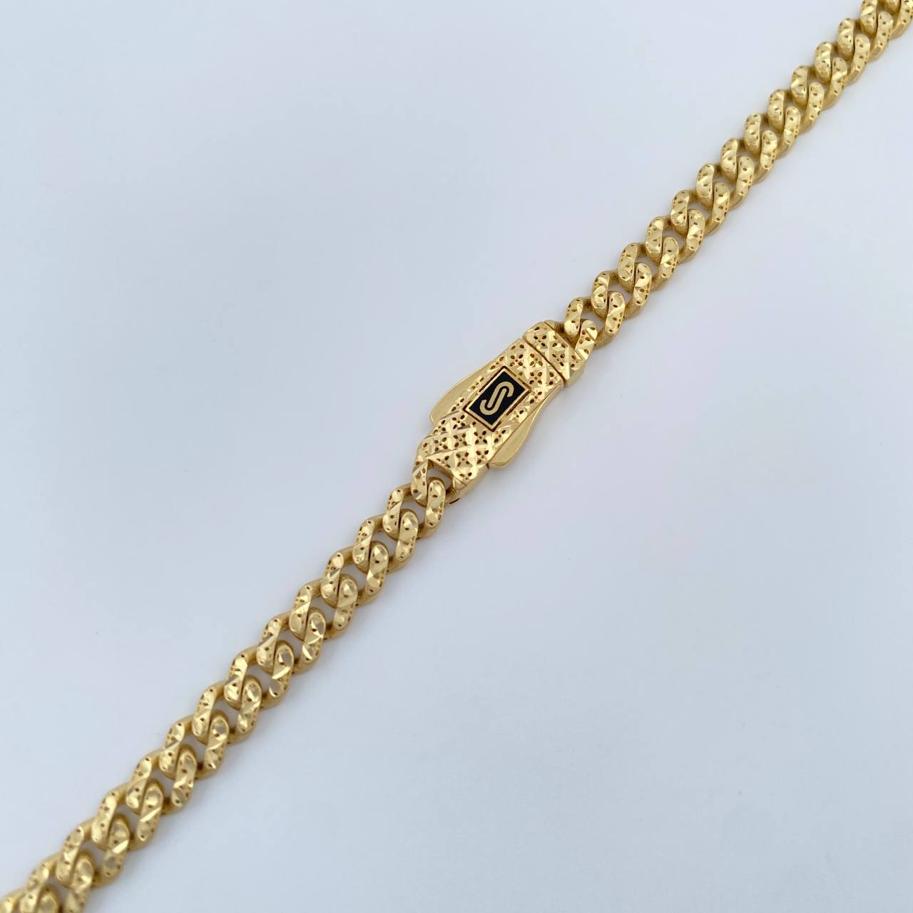 Pulso Cubano Infinito 7.3gr / 21cm / Oro Amarillo +4 18K $