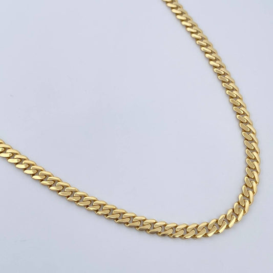 Cadena Cubana Infinito 19.6gr / 61cm / Oro Amarillo +4 18K $