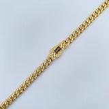 Cadena Cubana Diamantada 20gr / 60cm / 4.8mm Oro Amarillo +1 18K *