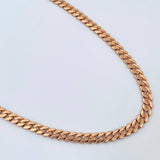 Cadena Cubana Infinito 19gr / 61cm / Oro Rosa +4 18K $