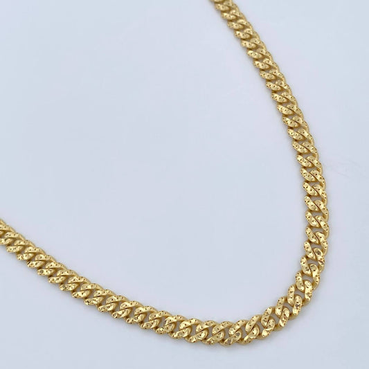 Cadena Cubana Infinito 19.75gr / 60.8cm / Oro Amarillo +4 18K $