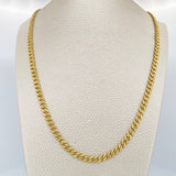 Cadena Cubana Infinito 24.8gr / 61.3cm / Oro Amarillo +4 18K $