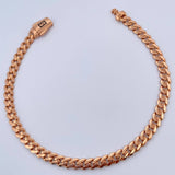 Pulso Cubano 6.95gr / 20.8cm-Oro Rosa +4 18K $