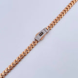 Pulso Cubano Infinito 6.35gr / 18.5cm / Oro Rosa +4 18K $