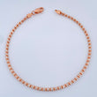 Pulso Ice 4.6gr / 20.5cm / Dos Oros Blanco Rosa +4 14K Italy $