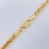 Cadena Franco 7.55gr / 61.3cm / Oro Amarillo +3 14K Italy $