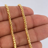 Cadena Franco 7.55gr / 61.3cm / Oro Amarillo +3 14K Italy $