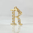 Dije Letra R Silueta 0.9gr / 1.8cm / Oro 18K ©
