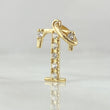 Dije Letra T Silueta 0.7gr / 1.8cm / Oro 18K ©