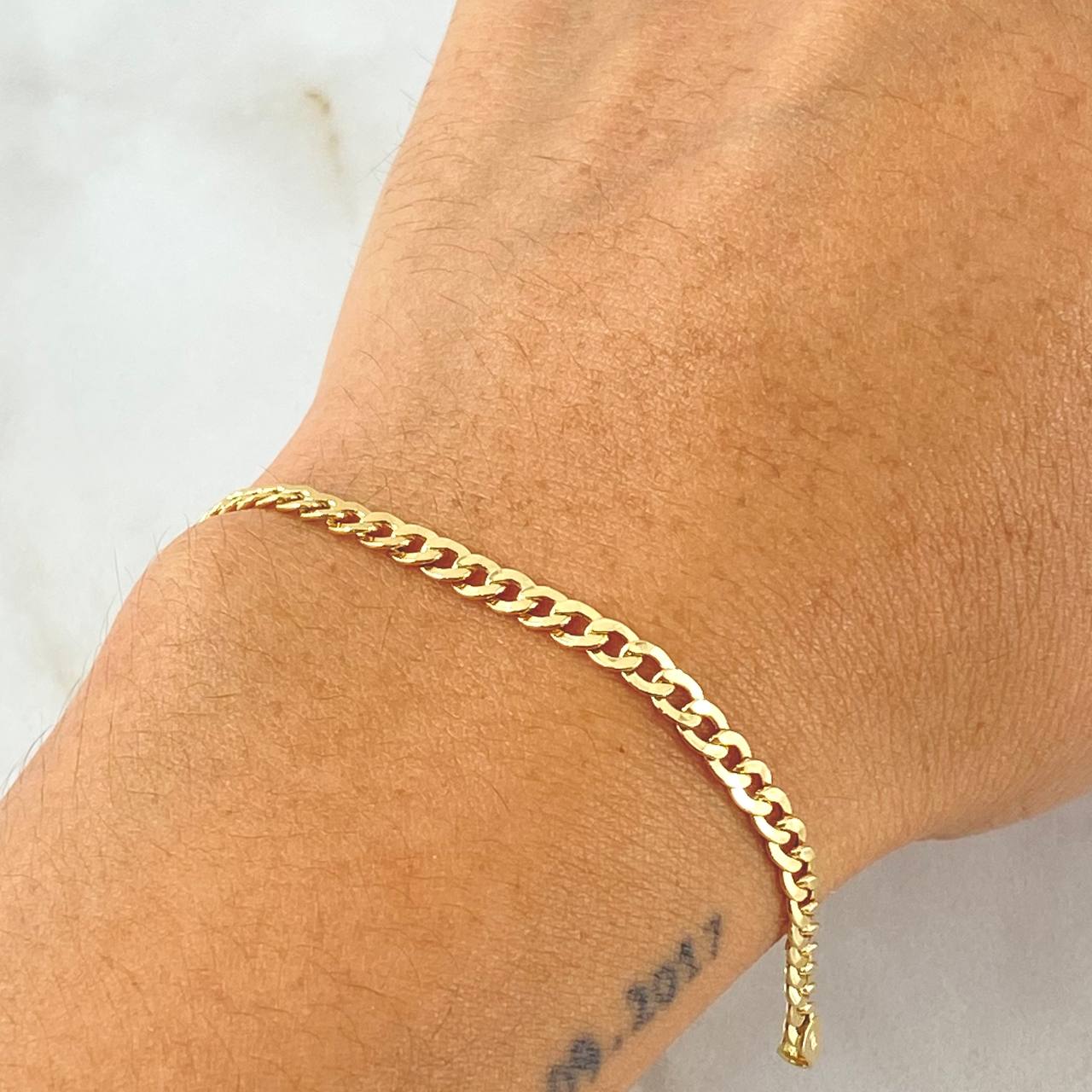Pulso Cubano 3.3gr / 20cm / +1 Oro 18K ©