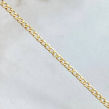Pulso Cubano 1.85gr / 19cm / +1 Oro 18K ©