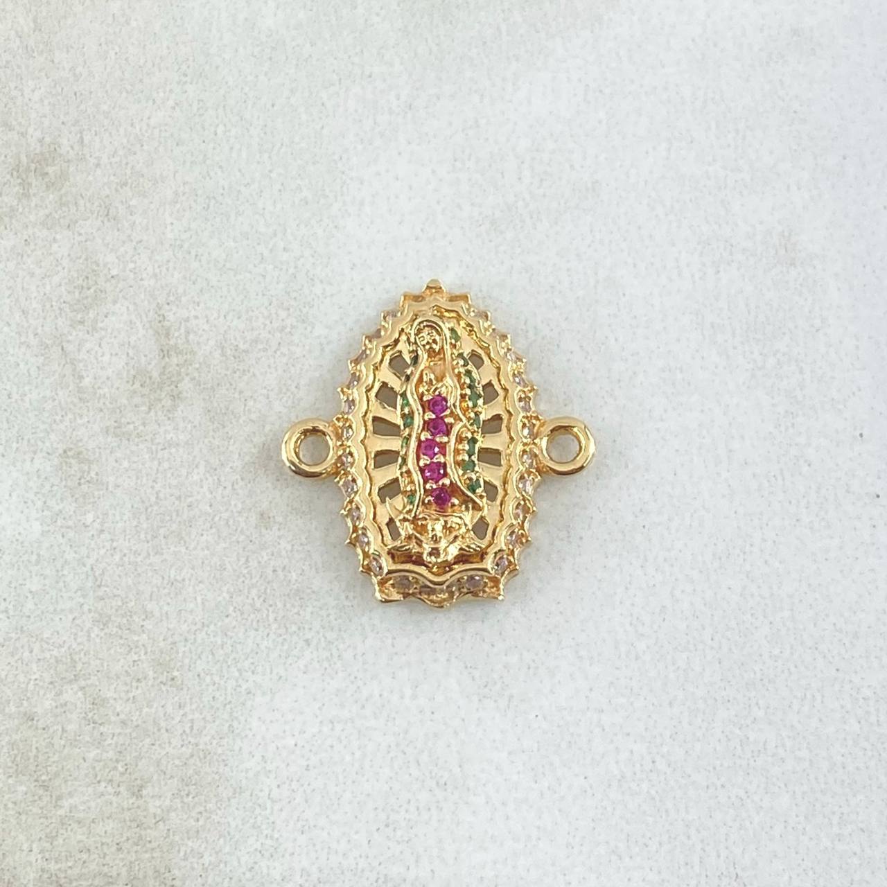 Herraje Virgen Guadalupe 2.6gr / 1.6cm / Oro Amarillo 18K