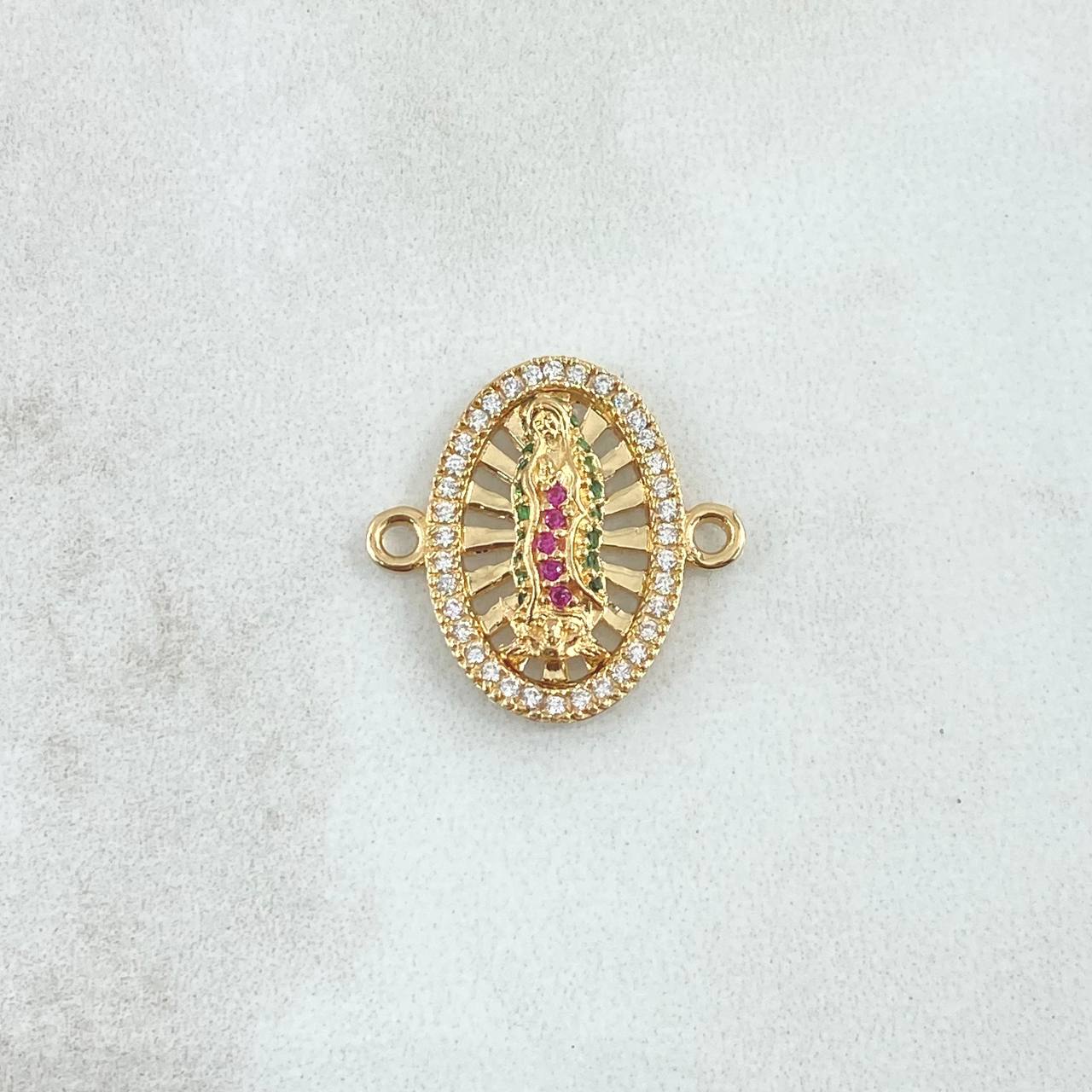 Herraje Virgen Guadalupe 2.4gr / 1.7cm / Oro Amarillo 18K *