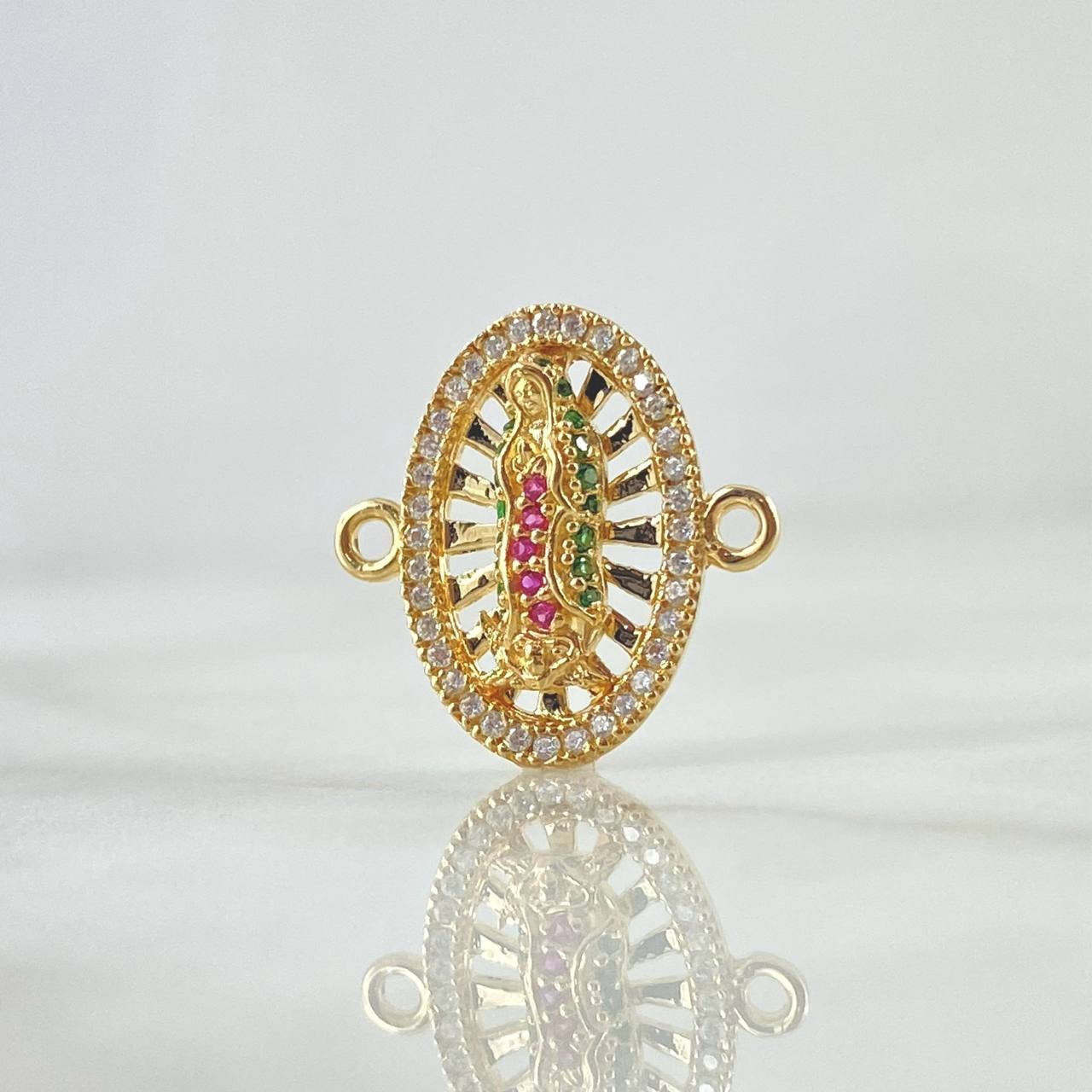 Herraje Virgen Guadalupe 2.4gr / 1.7cm / Oro Amarillo 18K *