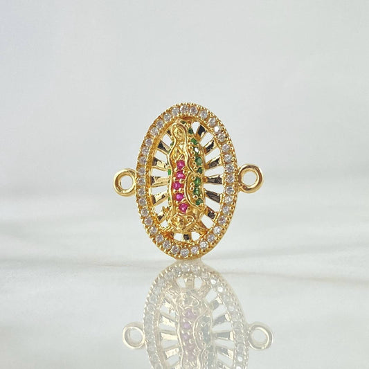 Herraje Virgen Guadalupe 2.4gr / 1.7cm / Oro Amarillo 18K *