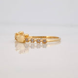 Anillo Tiara Corona 1.5g / T7 1/4 Oro Amarillo 18K