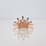 Anillo Corona 2.2g / T6 1/2 Oro Rosa 18K
