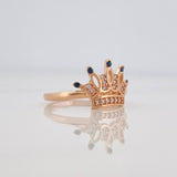 Anillo Corona 2.2g / T6 1/2 Oro Rosa 18K