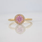 Anillo Flor 1.85g / T7 1/4 Oro Amarillo 18K