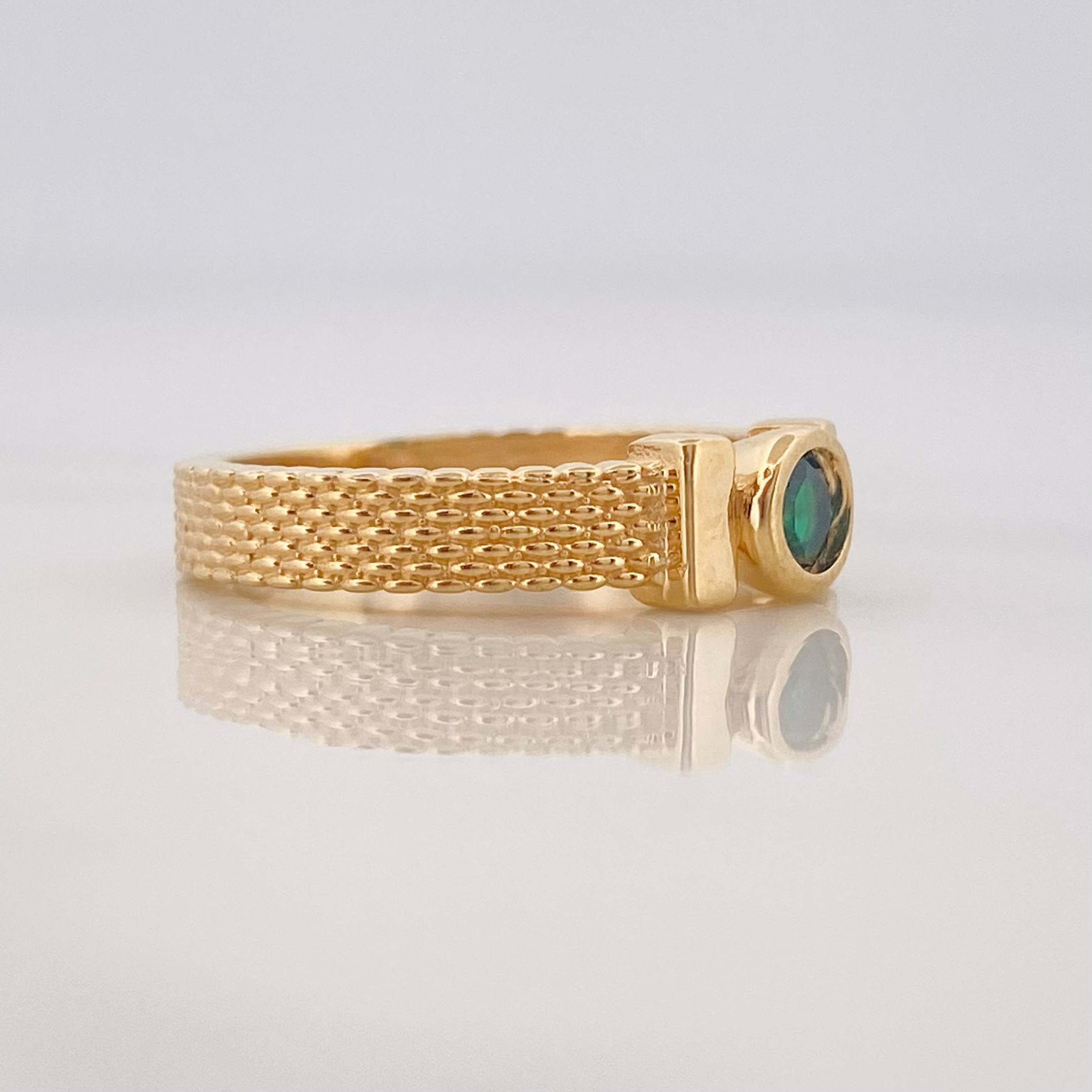 Anillo Bisel Correa 3.7g / T5 1/2 Oro Amarillo 18K