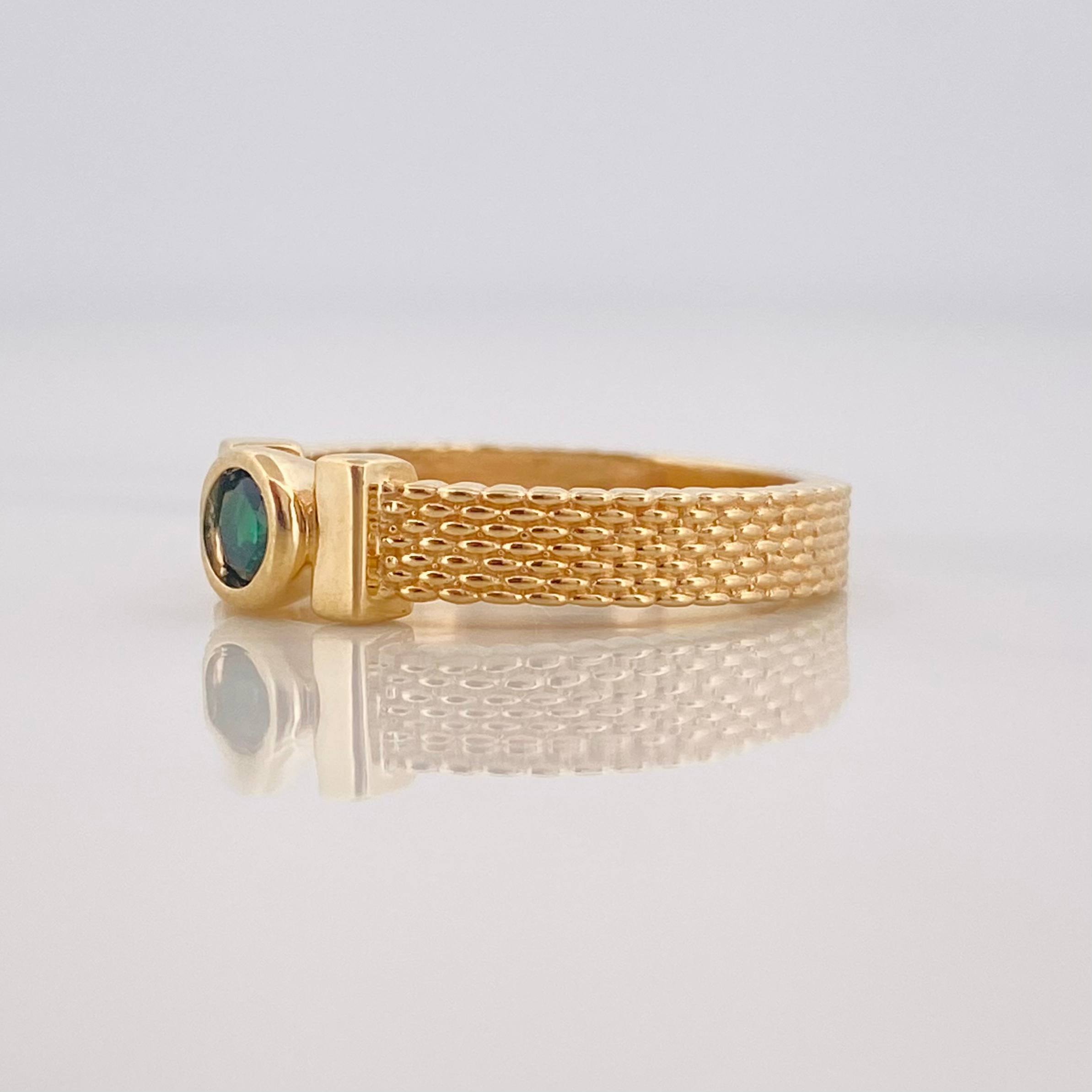 Anillo Bisel Correa 3.7g / T5 1/2 Oro Amarillo 18K