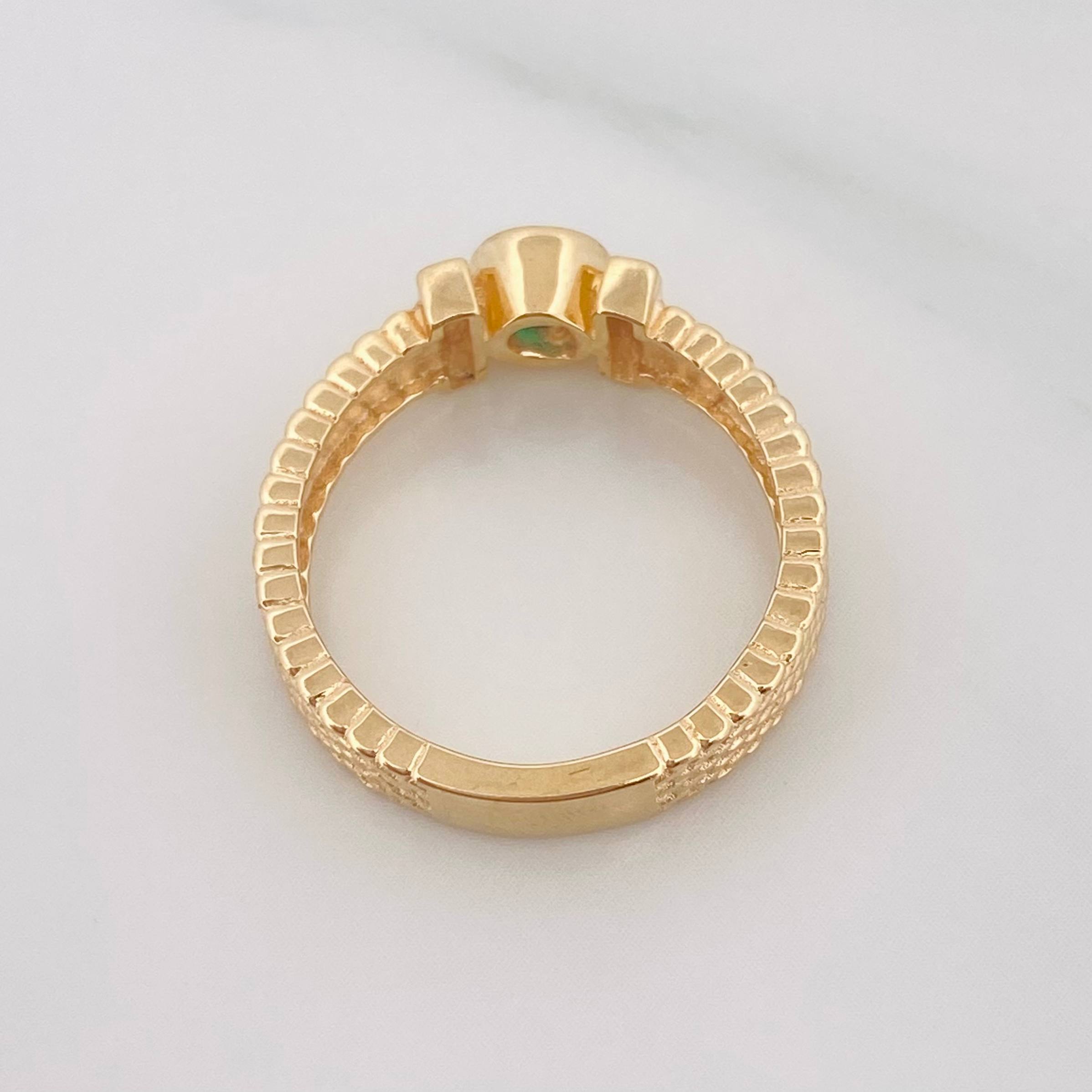 Anillo Bisel Correa 3.7g / T5 1/2 Oro Amarillo 18K