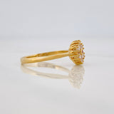 Anillo Flor 2.4g / T7 Oro Amarillo 18K