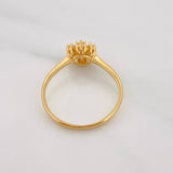 Anillo Flor 2.4g / T7 Oro Amarillo 18K