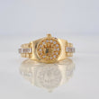 Anillo Corona 3.65g / T7 Dos Oros Amarillo Blanco 18K